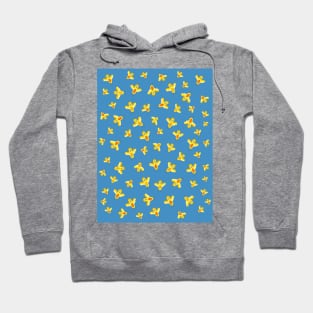 Funny Yellow Birds Flying Hoodie